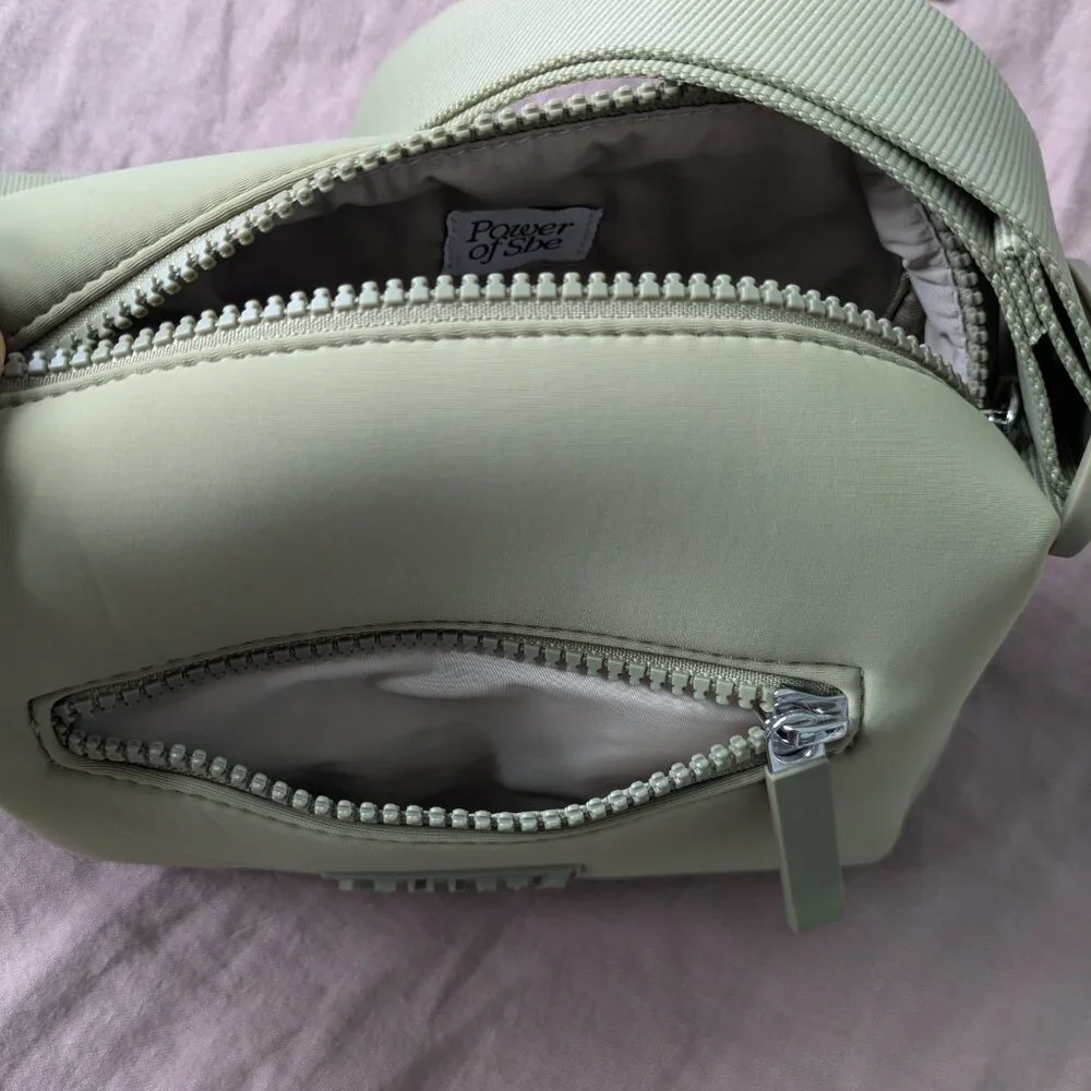 Athleta Diem Crossbody Bag / Purse & Wallet DUO in Olive Green (Two Items) NWT